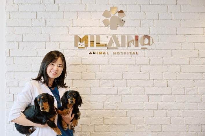      愛犬ミラちゃん（右）クルくん（左）