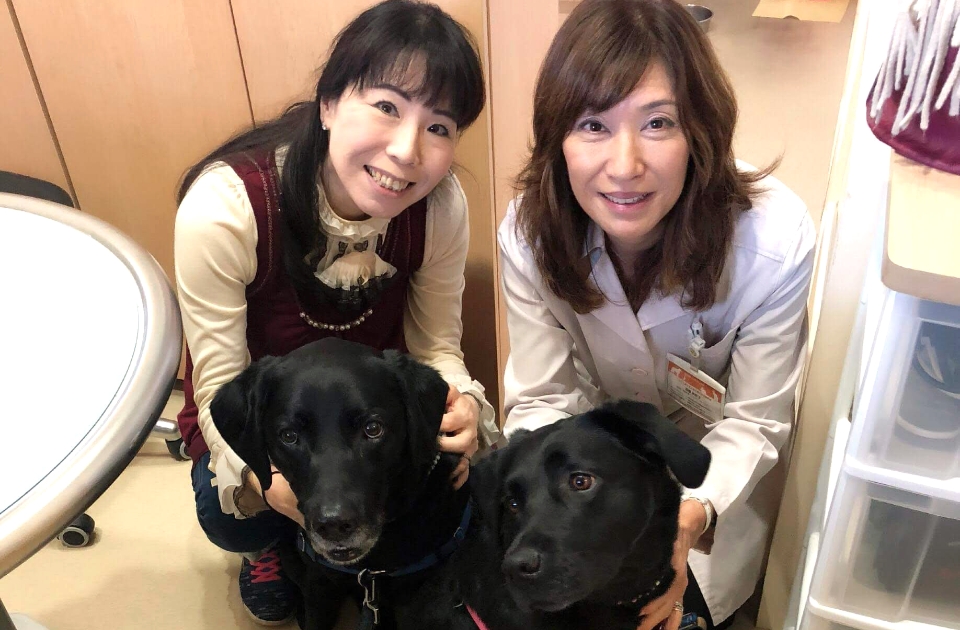 待合室診療にて、ペットと飼い主に寄り添う獣医師